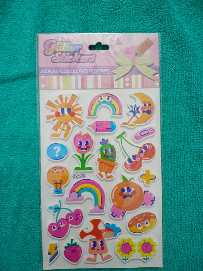 MRP100 Glitter Stickers - XO-008
