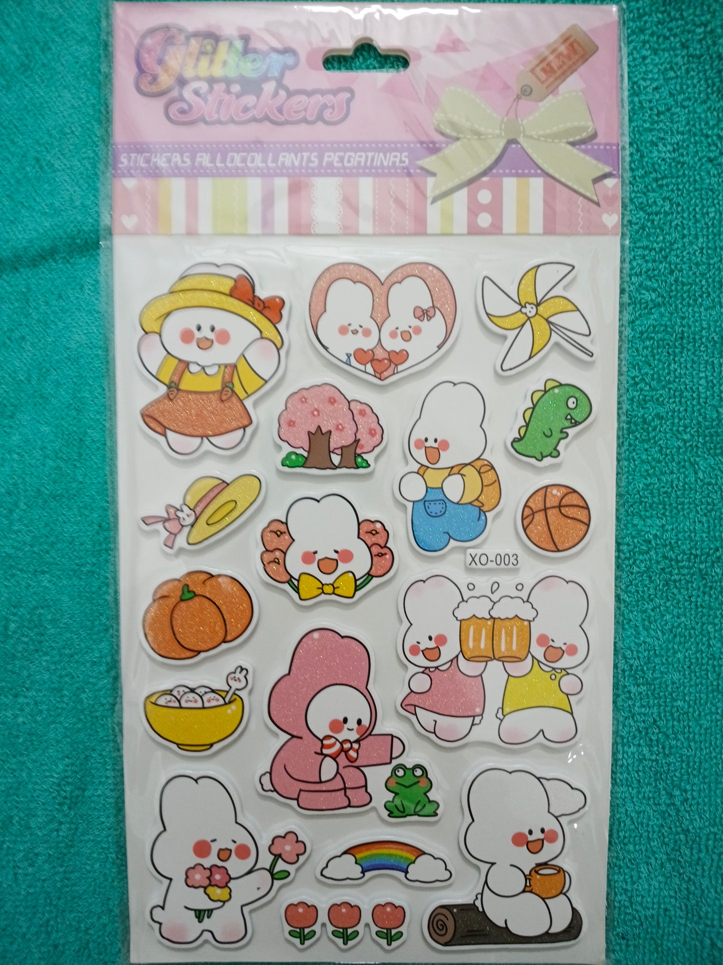 MRP100 Glitter Stickers - XO- 003