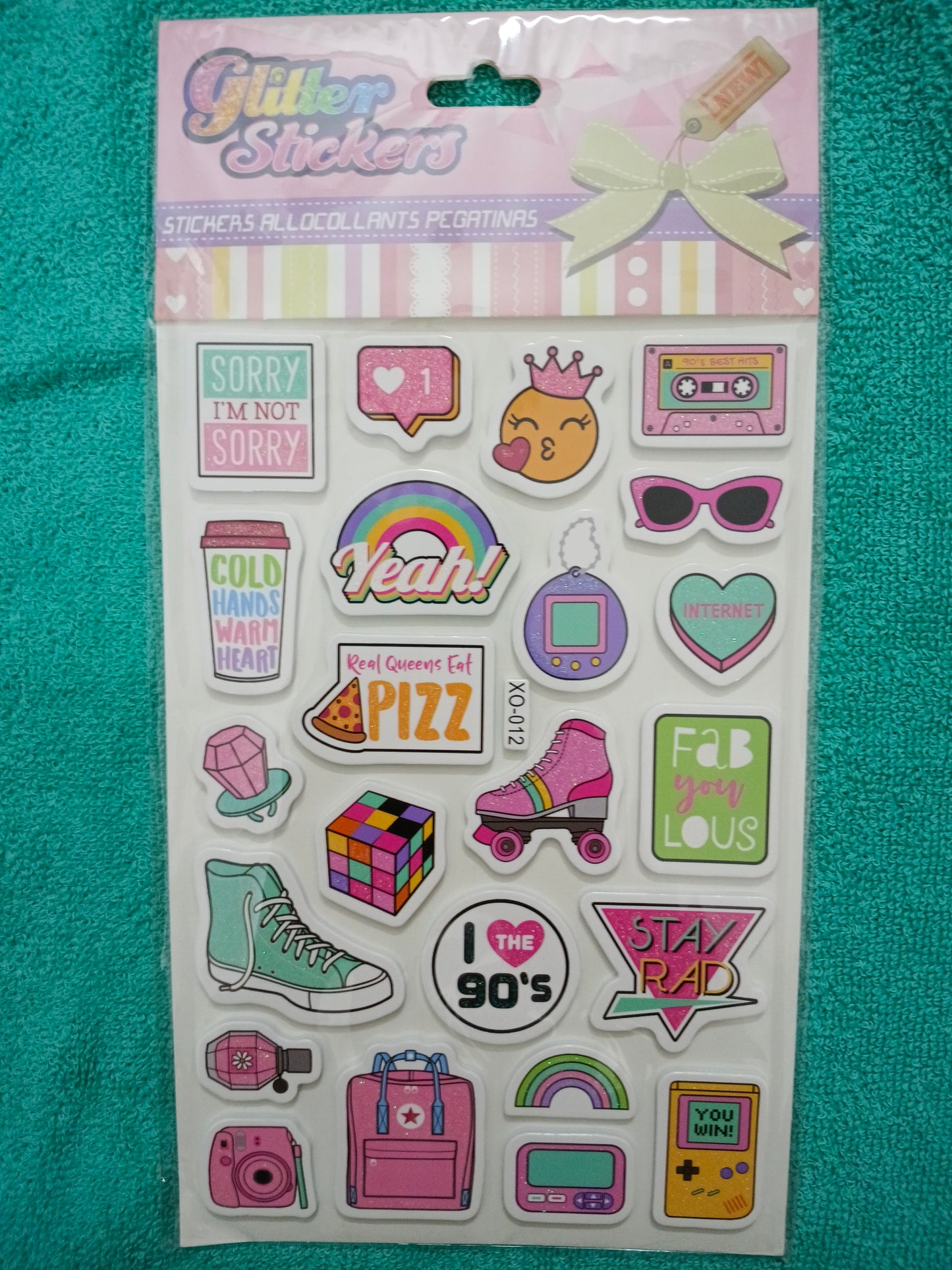 MRP100 Glitter Stickers - XO-012