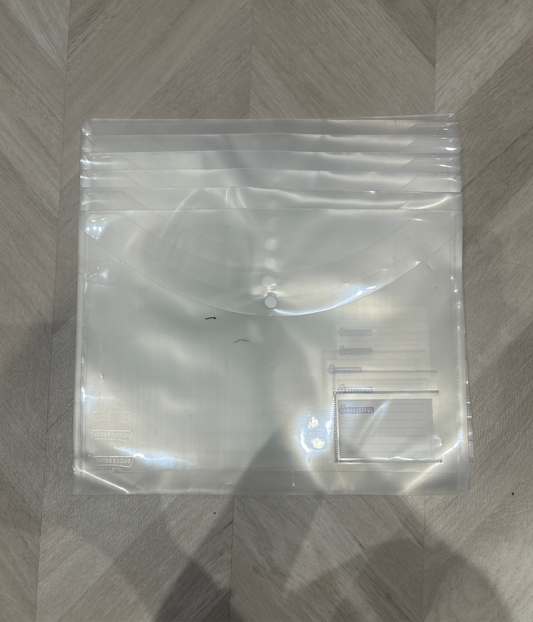 My Clear Bag Button Folder