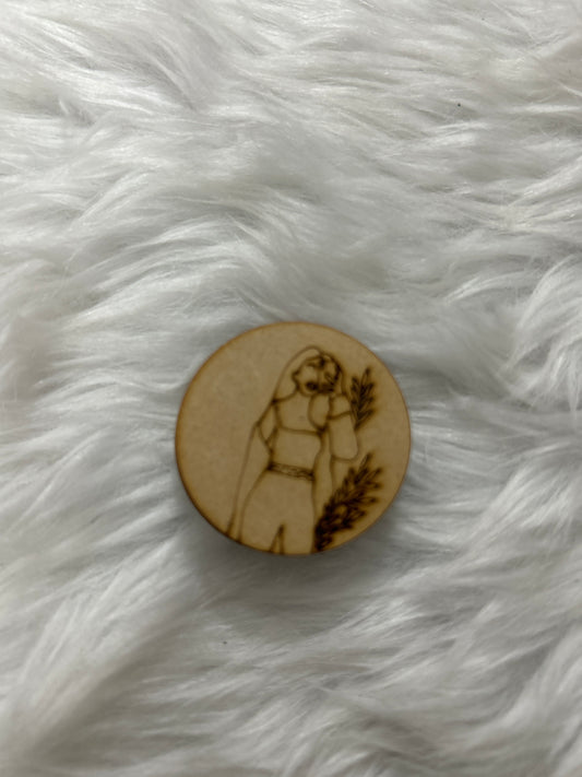 Premarked Mini MDF Painting - Selfie Girl