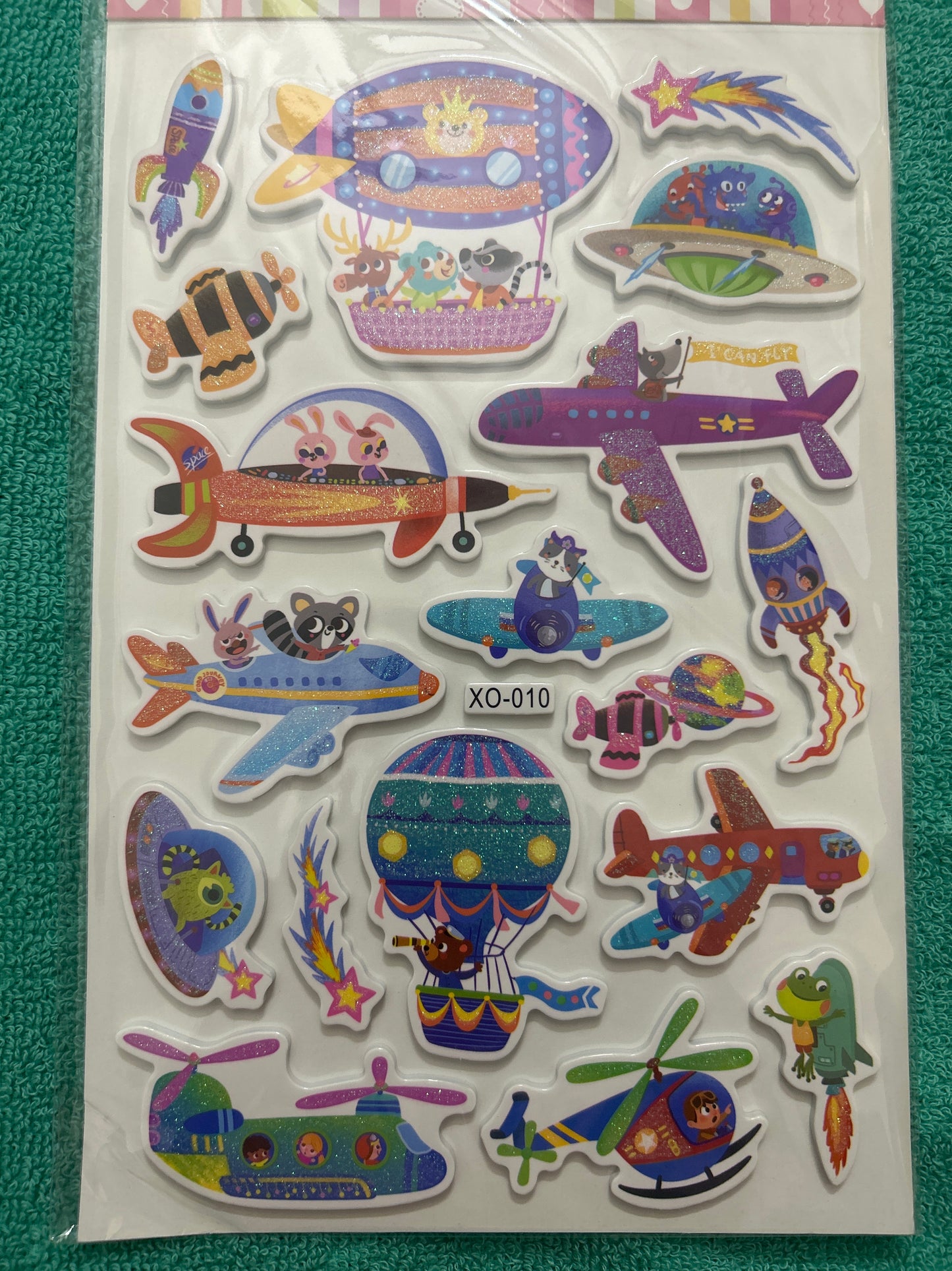 MRP100 Glitter Stickers- XO-010