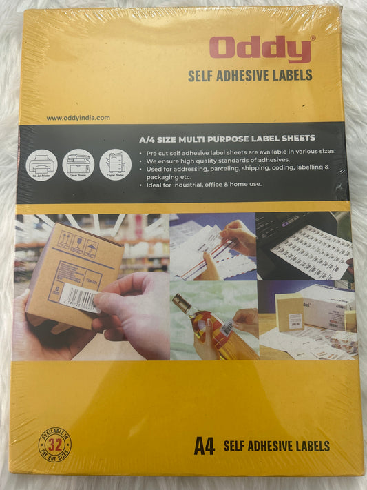 Oddy A4 Self Adhesive Label Paper