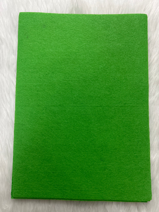 A4 Nonwoven Felt Sheets- Leaf Green