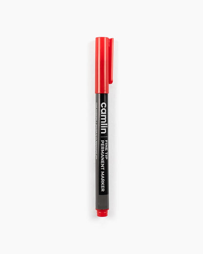 Camlin Fine Tip Permanent Marker Red