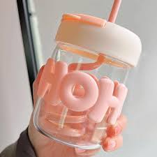 Gibo 2in1 Glass Sipper Bottle HOHO 400ML