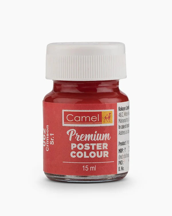 Camel Premium Poster Colours 15 ml- Crimson 062