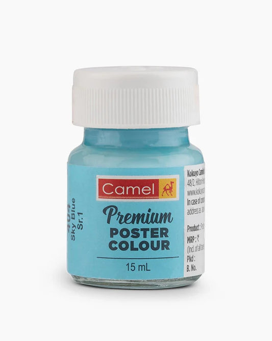 Camel Premium Poster Colours 15 ml- Sky Blue 404