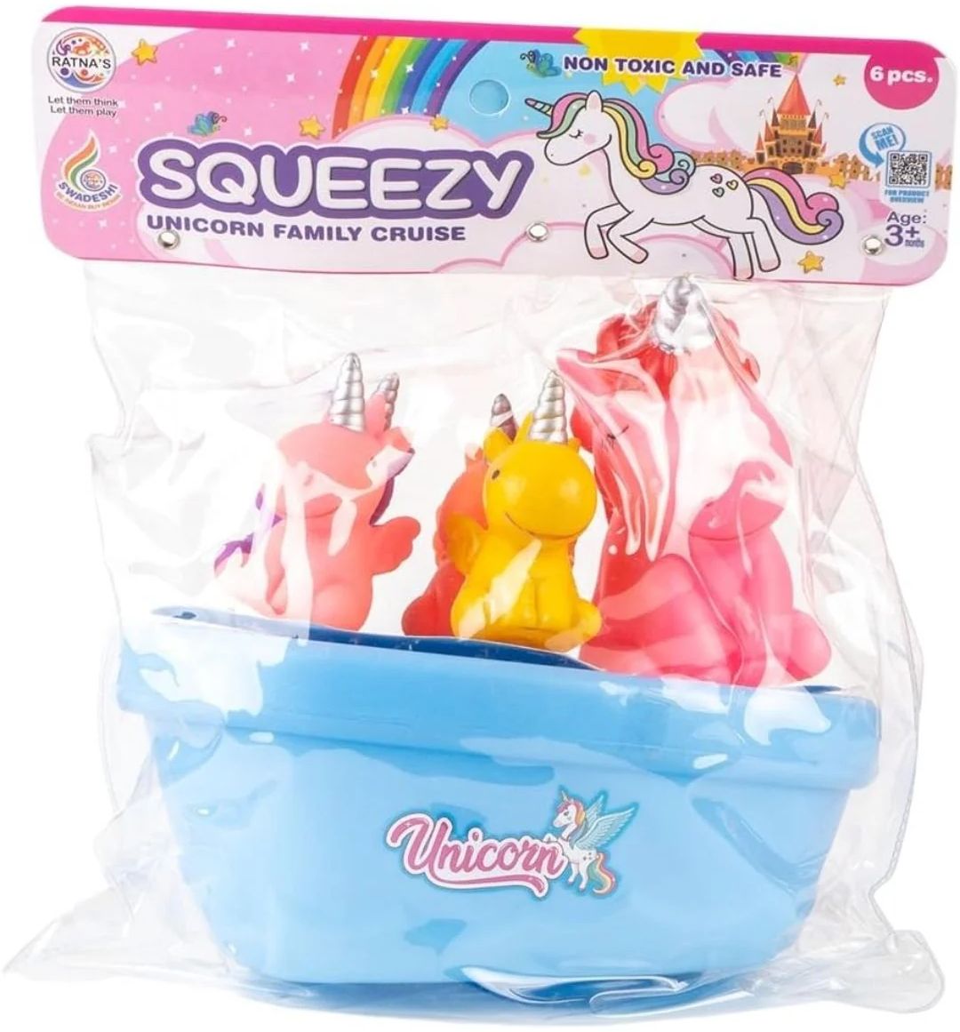 Ratna Squeezy Bath Buddies Unicorn 3+