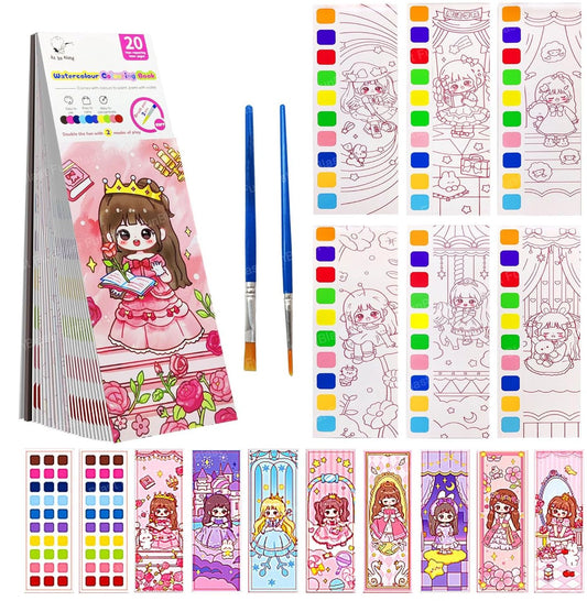 Pocket Water Colouring Book Princess