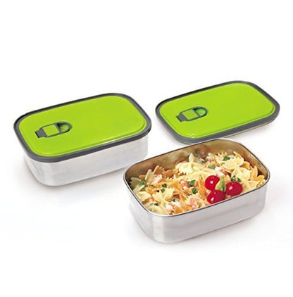 Stainless Steel Air Tight Containers Lunch Box Set of 3