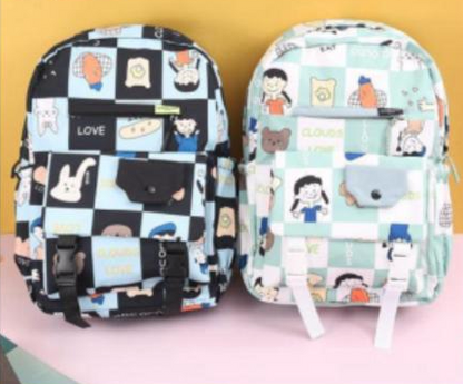 GIBO Lightweight School Bag Cartoon Print