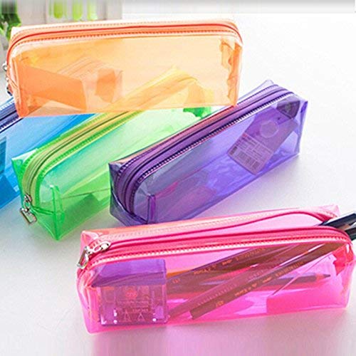 Neon Transparent Pencil Pouch