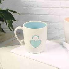 Gibo Heart & Key Lovers Cup Set of 2