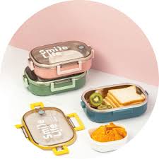 Stainless Steel Rectangle Single Layer Leakproof Lunch Box