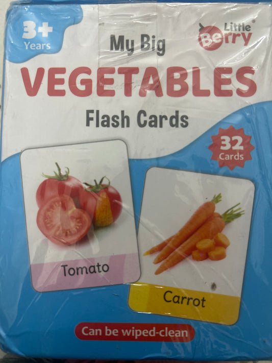 My Big Flash Cards- Vegetables (Little Berry - Gift Hub Mart