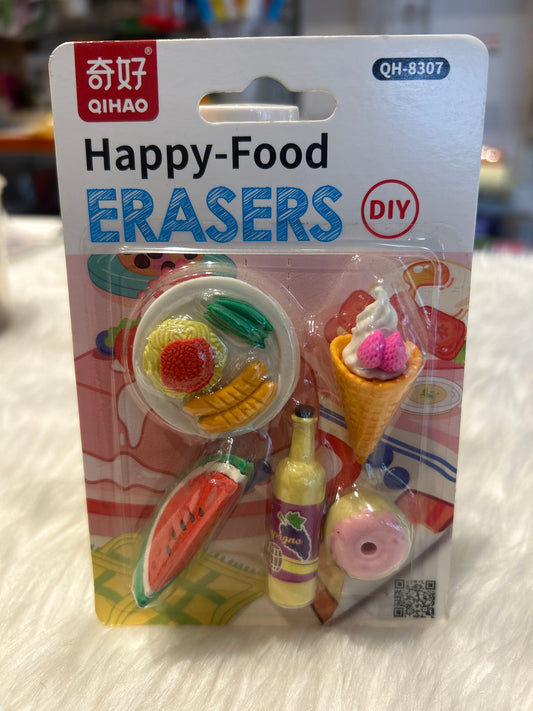 Fancy Eraser Food Set