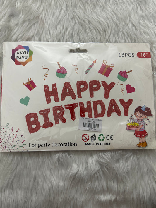 Foil Balloon Happy Birthday