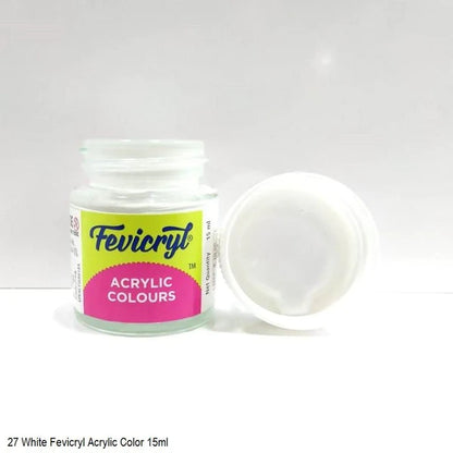 Fevicryl Acrylic Colours 15 ml (White 27)