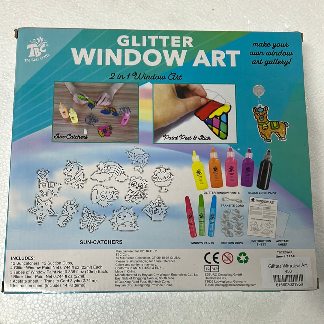 Glitter Window Art