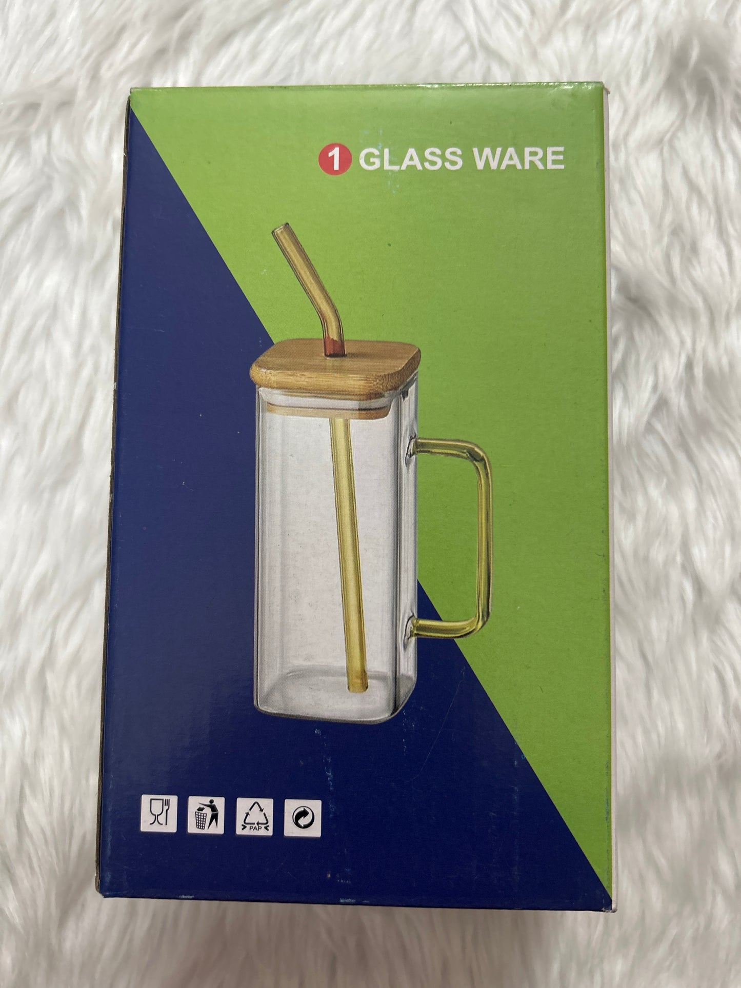 Glass Sipper with Straw