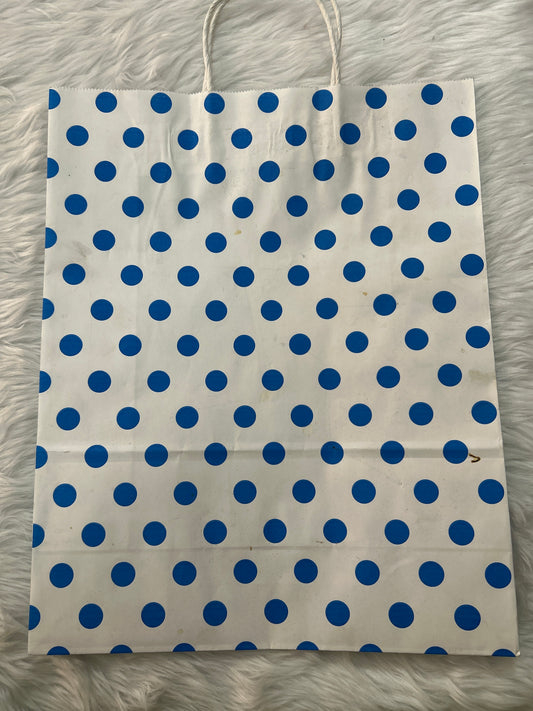 Blue Polka Dot Bag Big