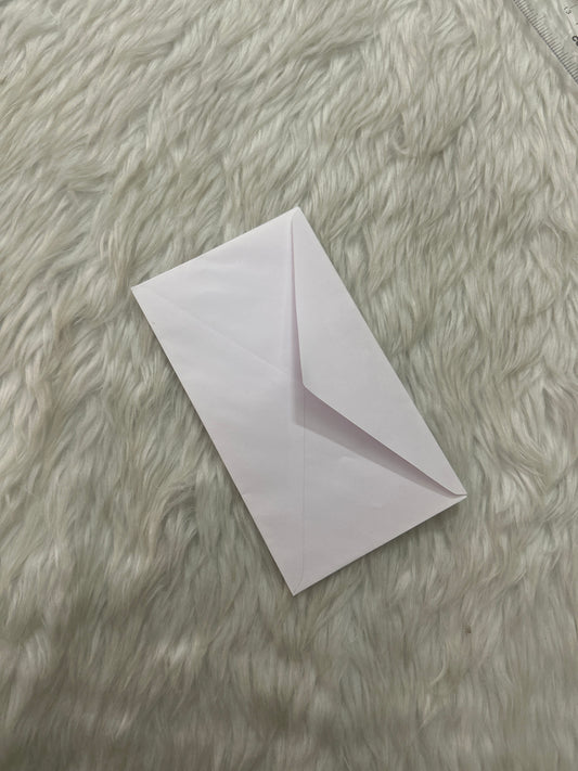 White Envelope 6”x3.5”