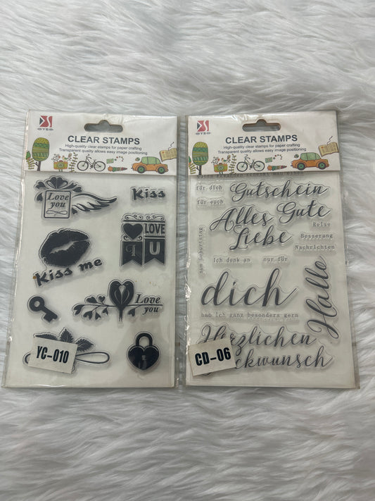 Clear Rubber Stamp 4*6