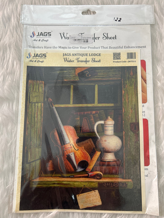 Water Transfer Sheet- Antique Lodge