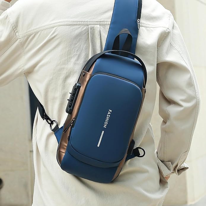 Crossbody Travel Bag with Charging Lock