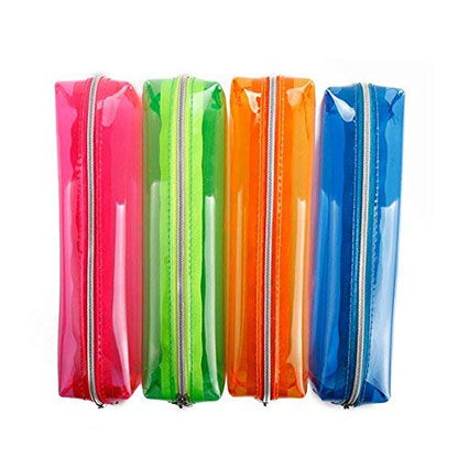 Neon Transparent Pencil Pouch