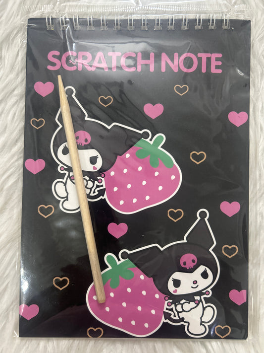 Scratch Book Kuromi Black