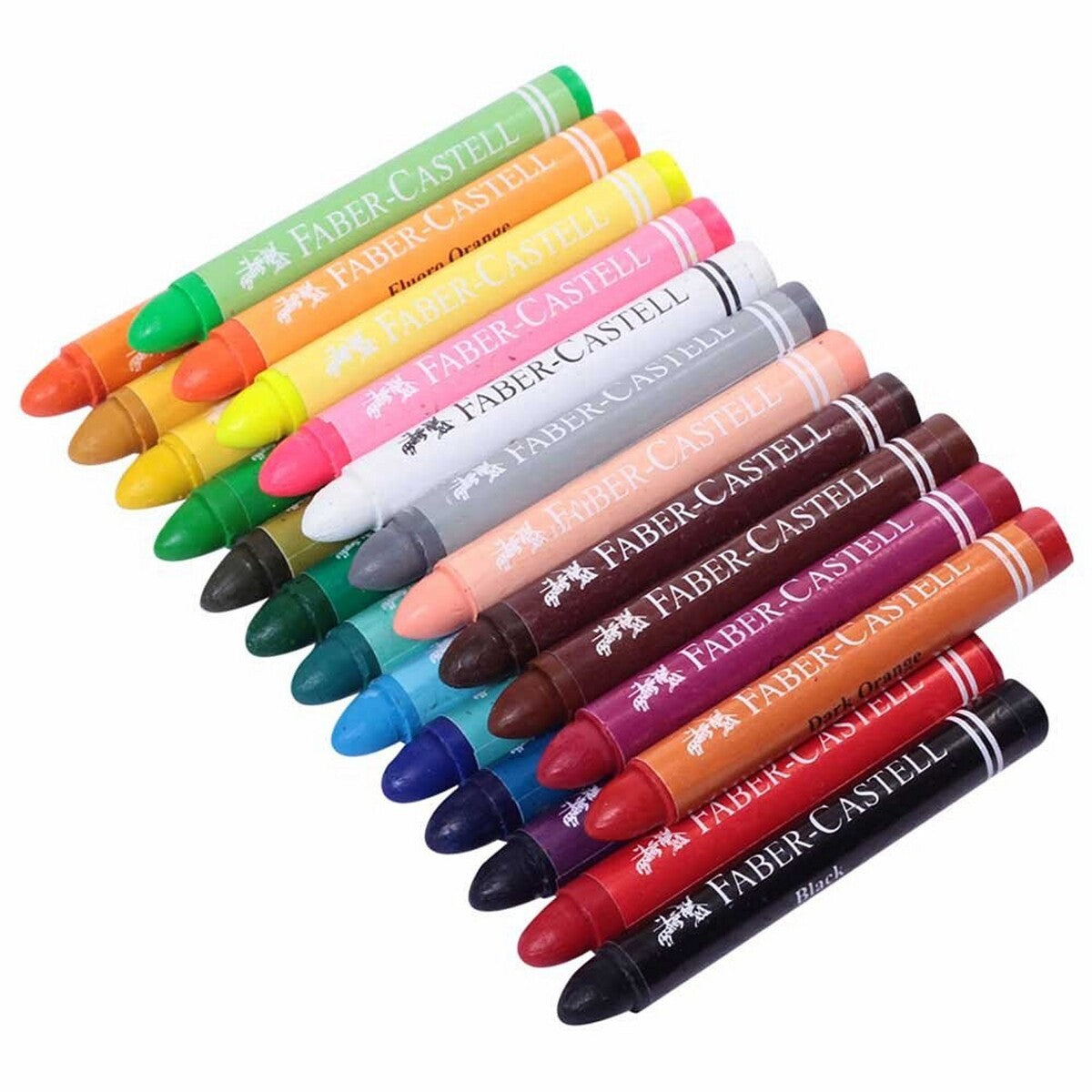 Faber Castell Jumbo Wax Crayons 24 Shades