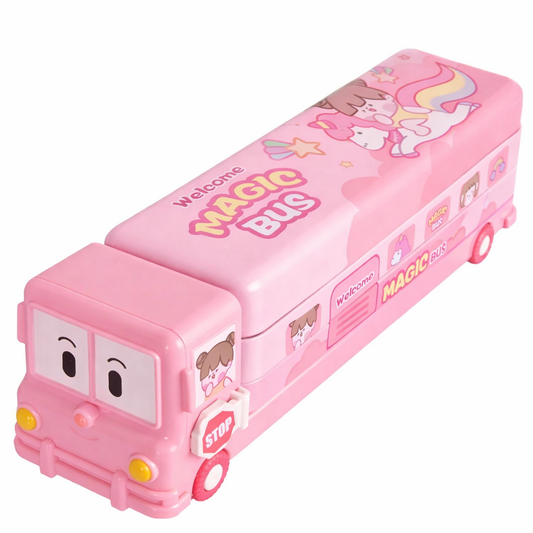 Magic Bus Metal Pencil Box (2 Compt)