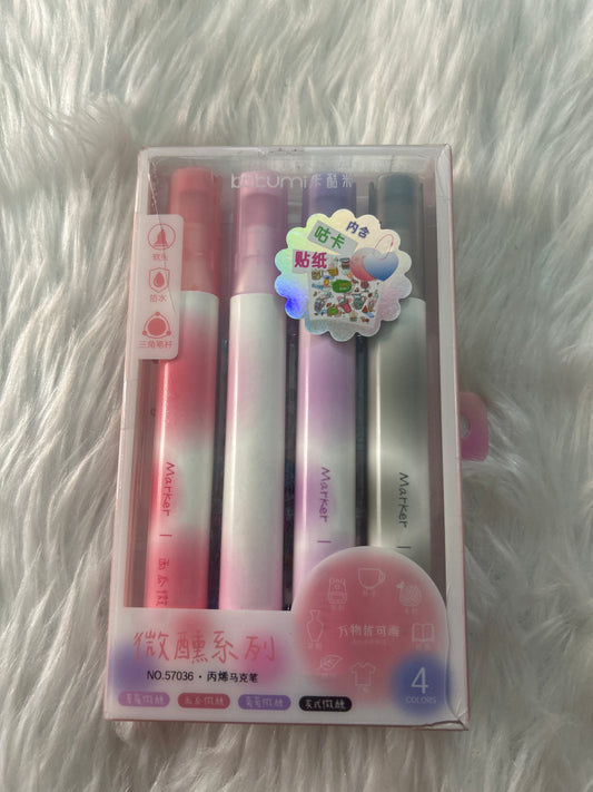 Smoky Brush marker 4pc Set