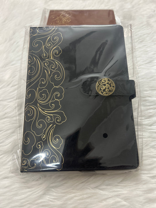 Gold Print Flap Diary