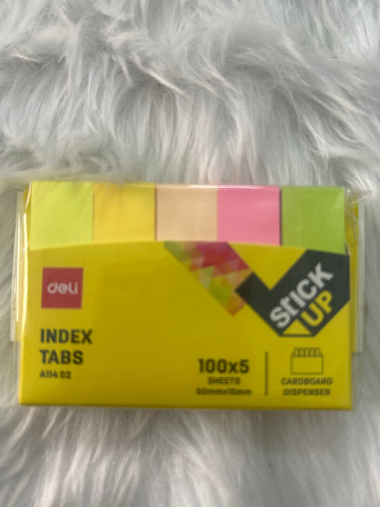 Deli Index Tab A11402 Sticky Notes