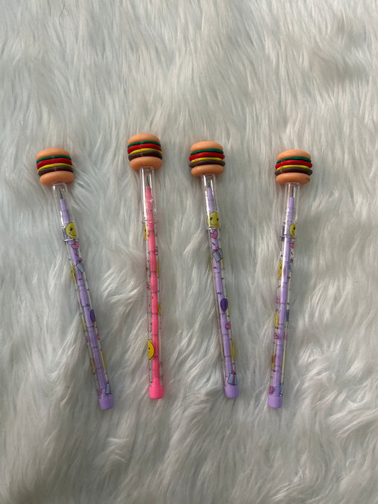 Cute Burger Push Pencil (Food)