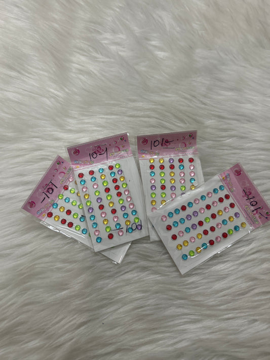 Self Adhesive Flat Beads- Multicolour