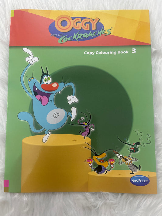 Navneet Copy Colouring Book 3 - Oggy and the Cockroches