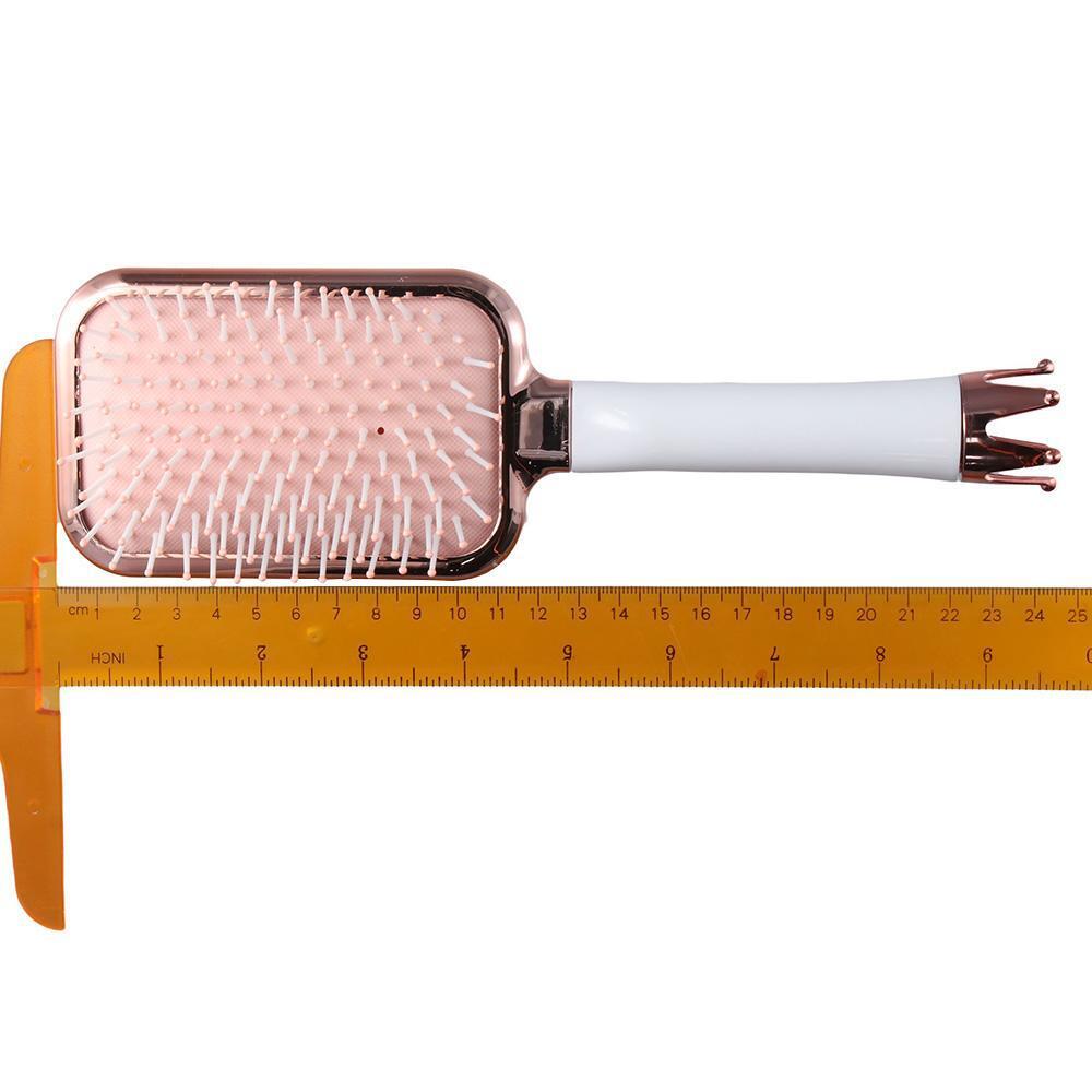 Rose Gold Crown Paddle Hair Brush