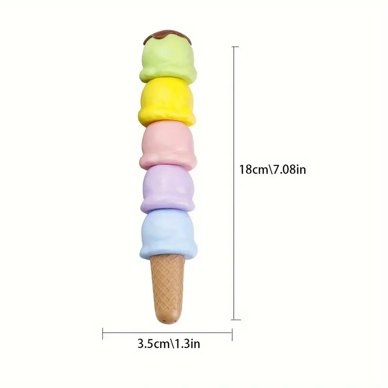 Ice Cream Cone Shape Highlighter Pack of 5