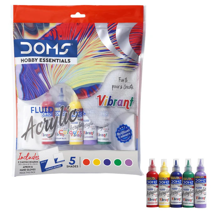 DOMS Vibrant Fluid Acrylic Colors