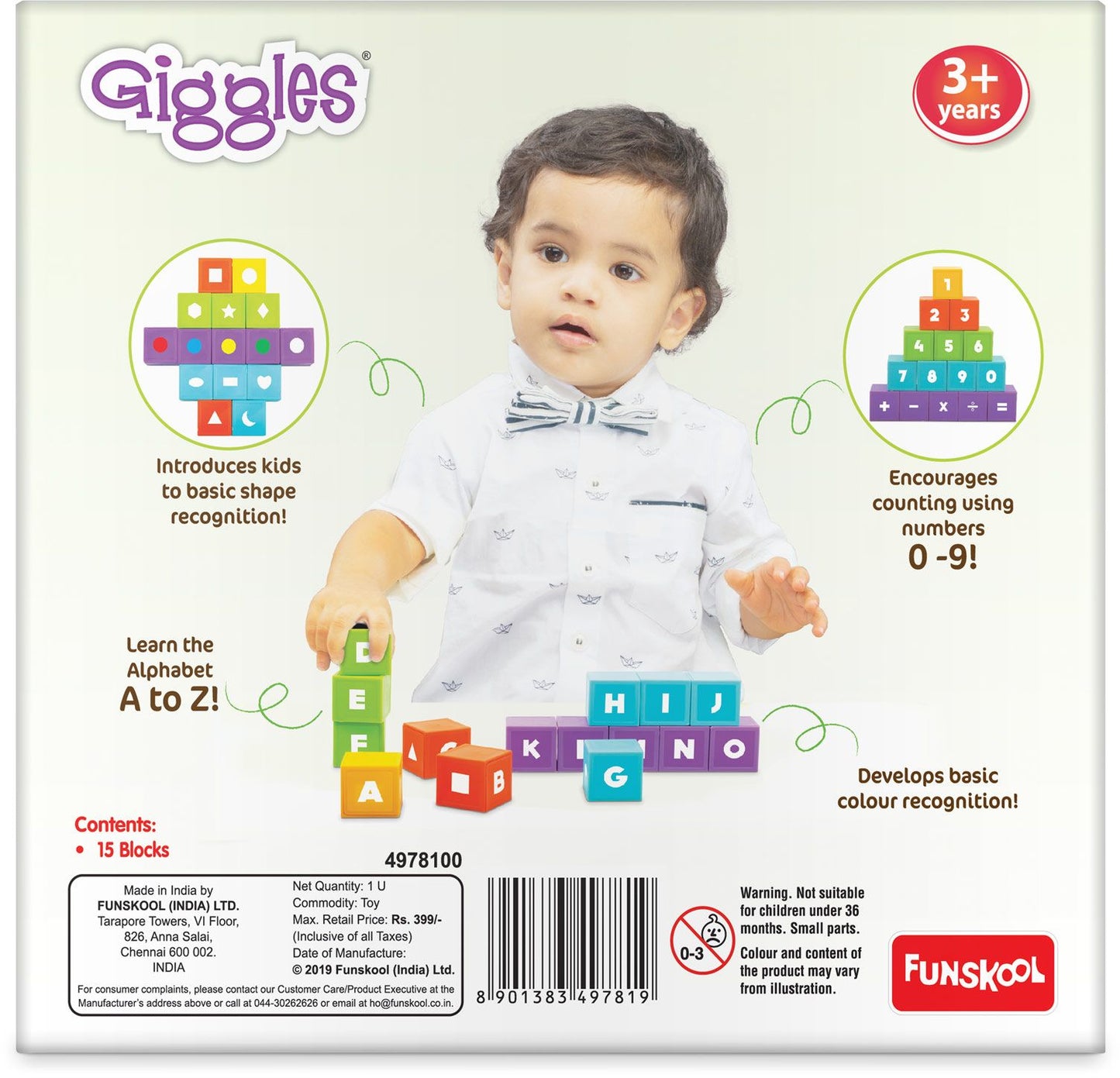 Funskool Giggles Learning Blocks 3+