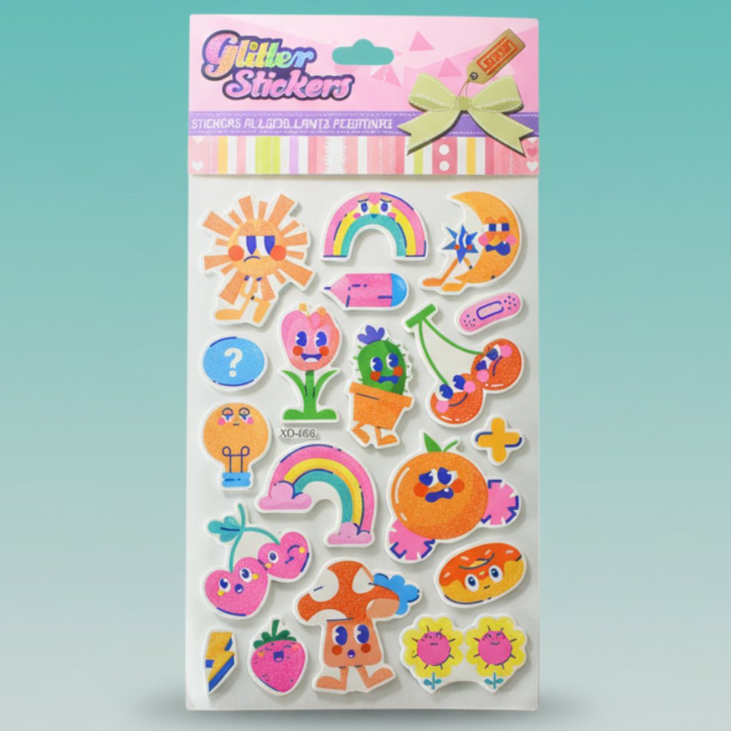 3D Glitter Sticker by Gifthubmart