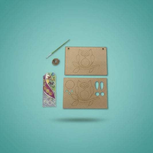 3D MDF Painting Kit Owl by Gifthubmart