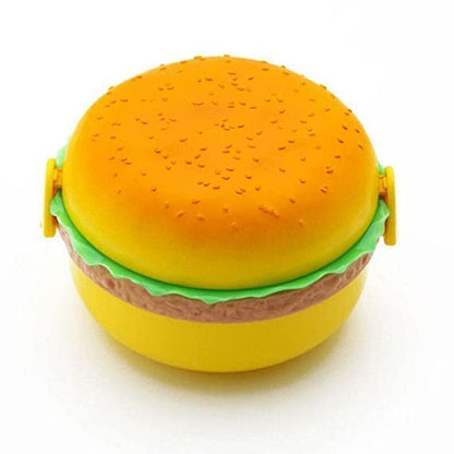 Burger Fun Lunch Box Round