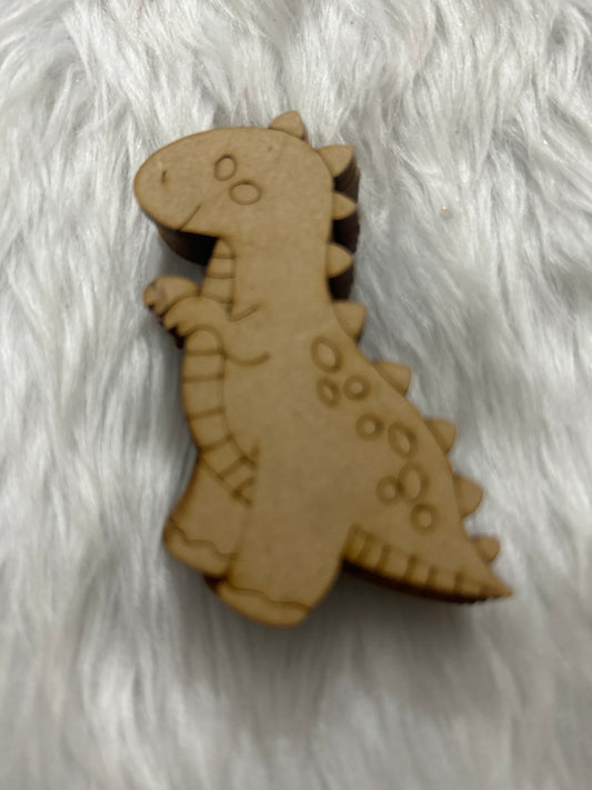 DIY Pre-Marked MDF Cutout- Dinosaur Fridge Magnet