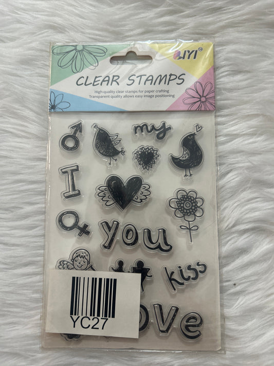 Clear Rubber Stamp IYI