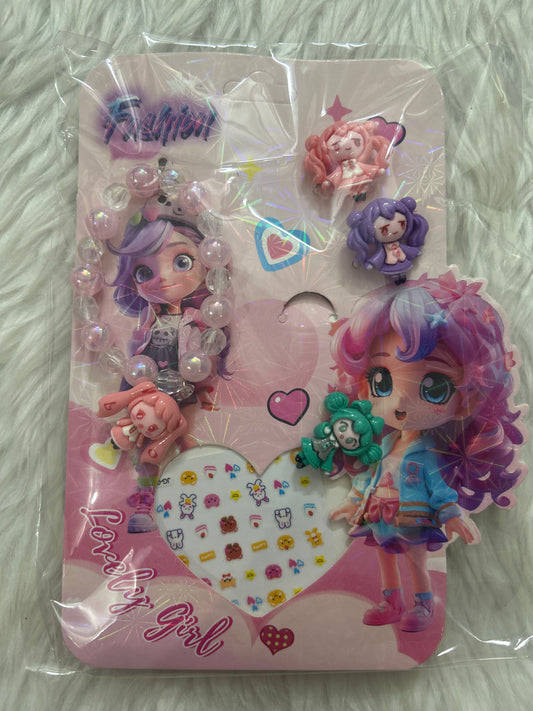 Lovely Girl 3 in 1 Bracelet Set